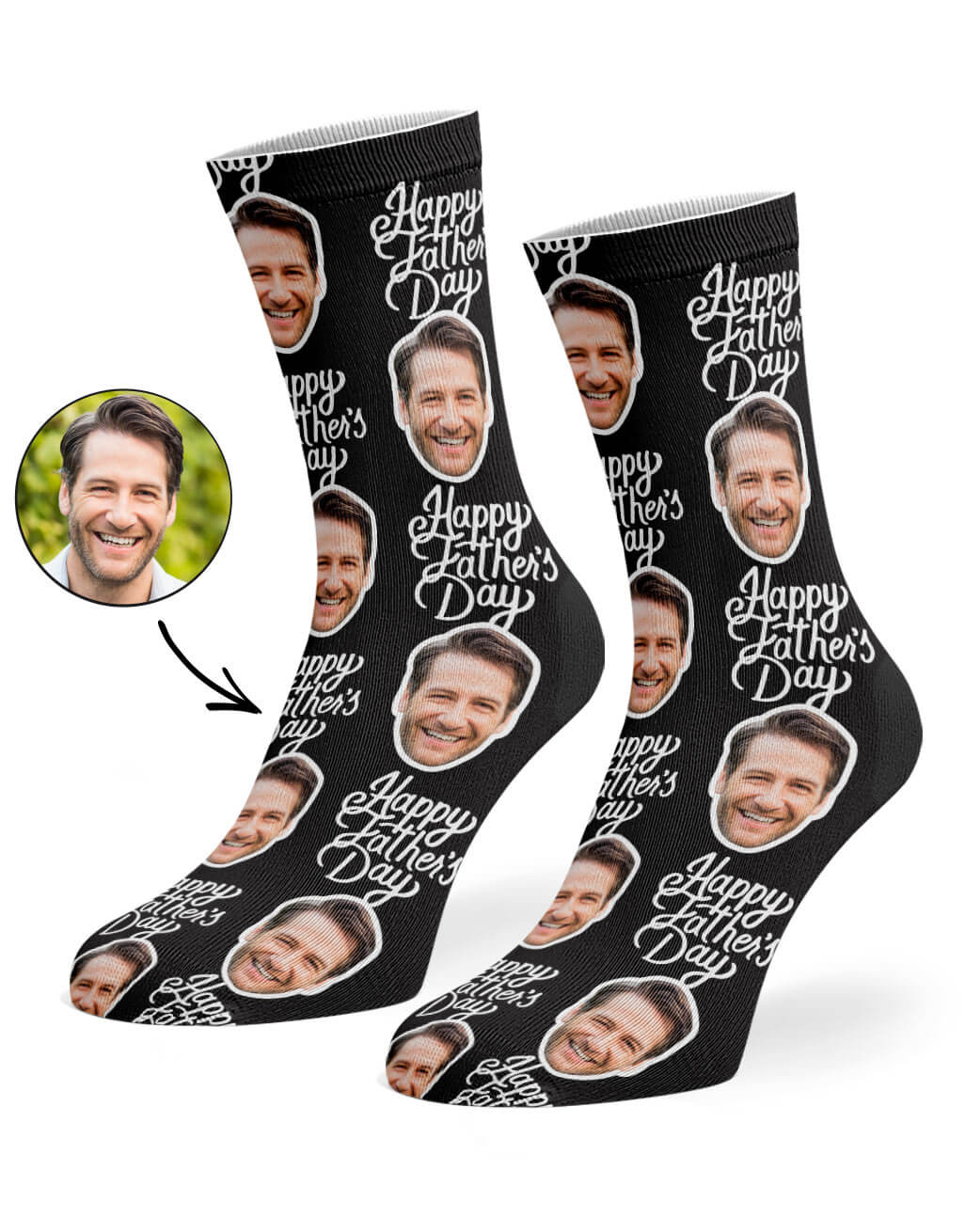 Happy Fathers Day Custom Socks
