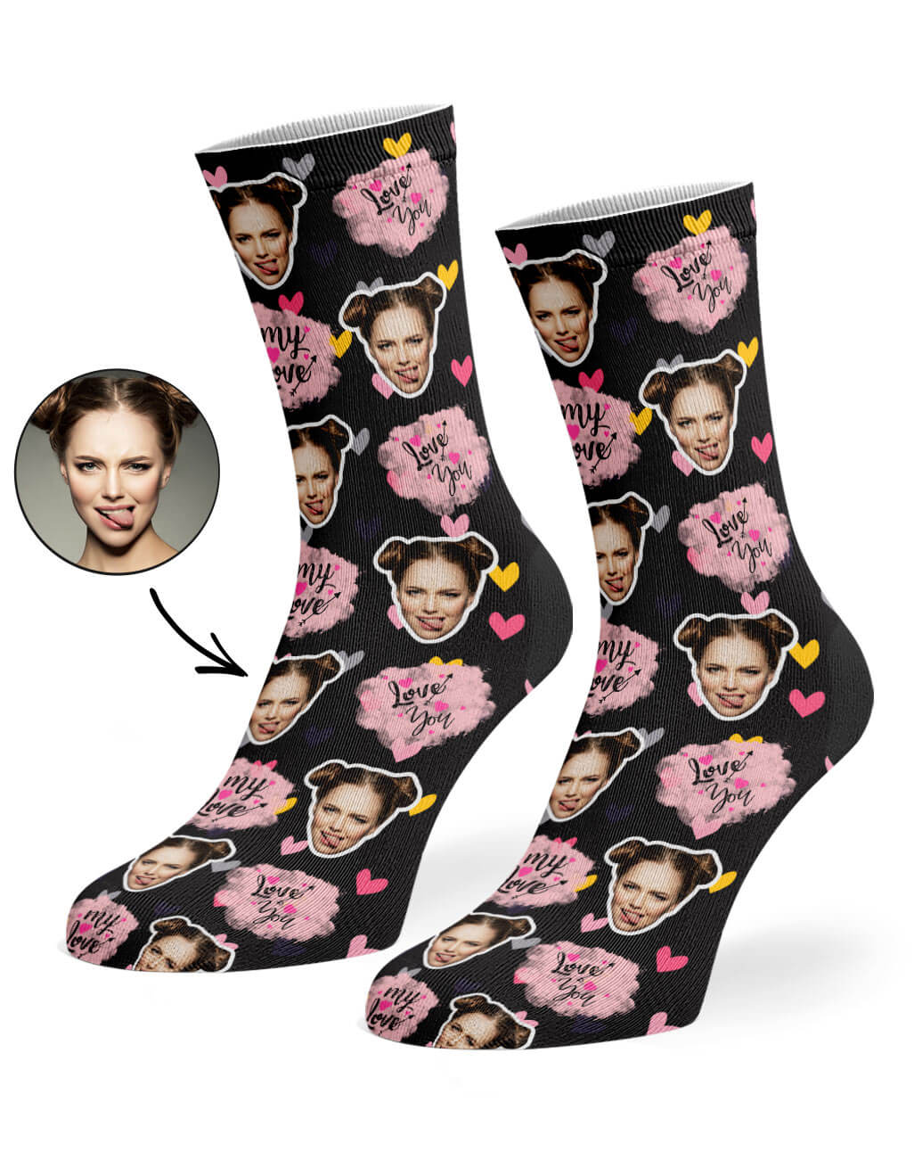 My Love Custom Socks