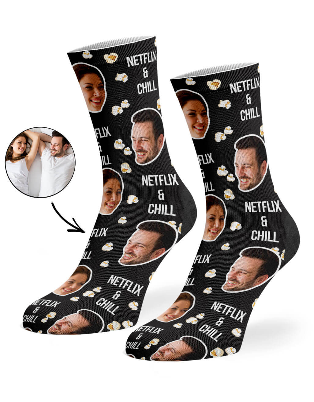 Netflix & Chill Custom Socks