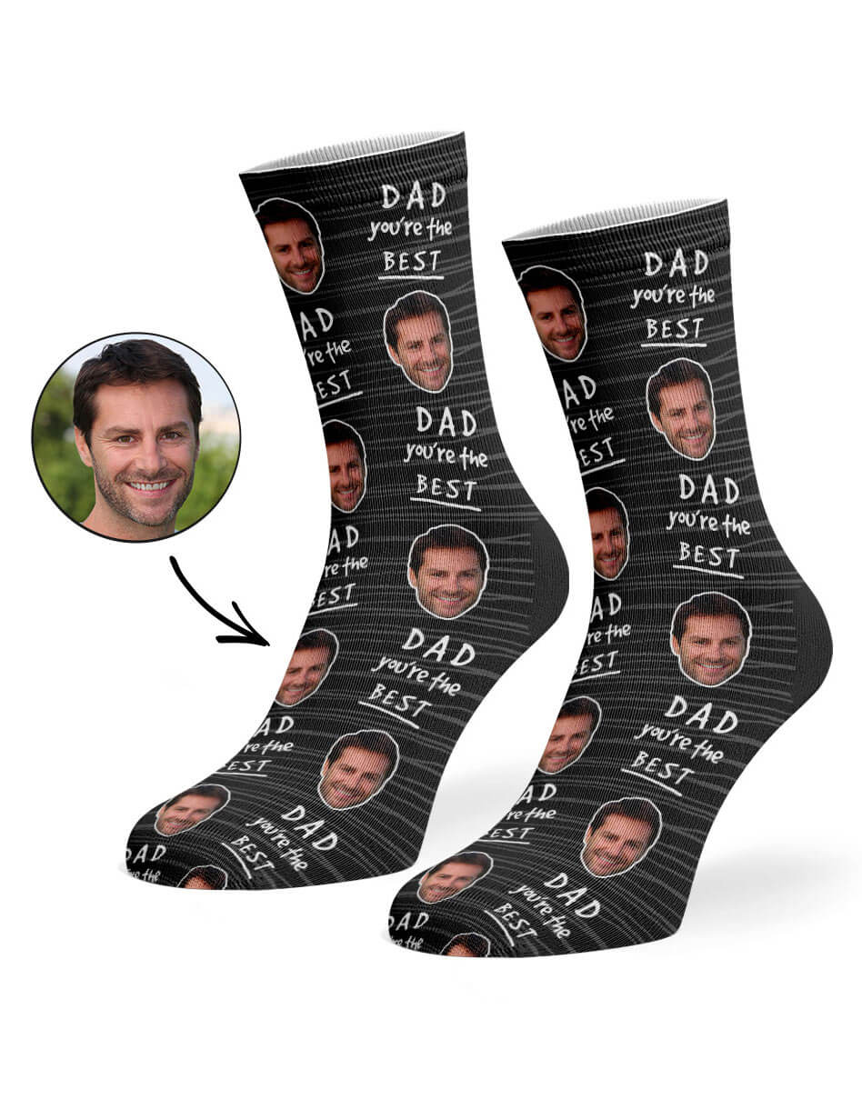 Dad You're The Best Custom Socks