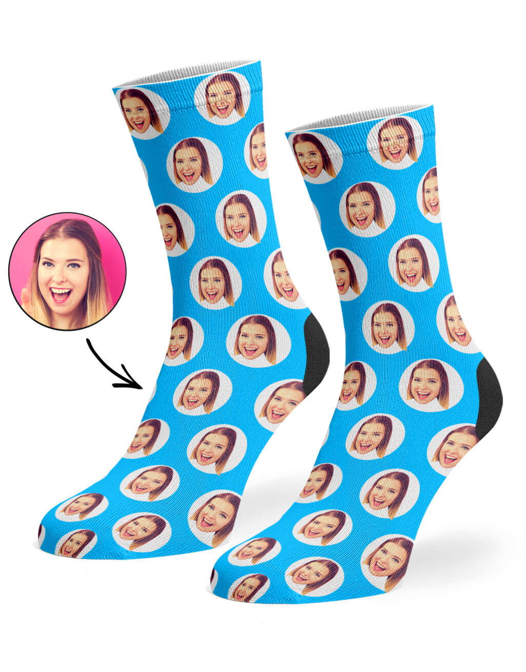 Polka Circle Custom Socks