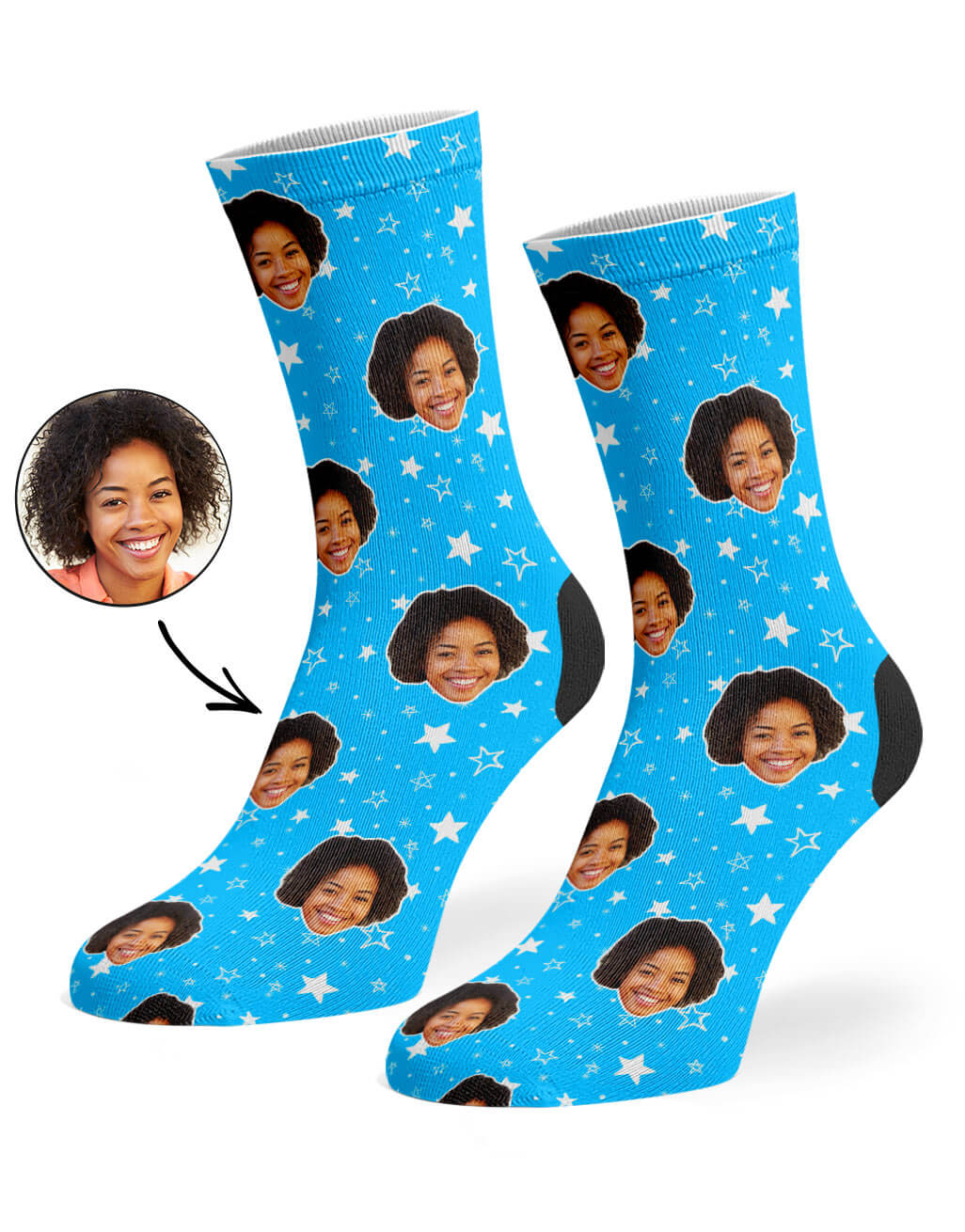 Star Pattern Custom Socks