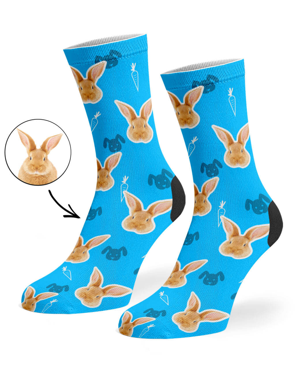 Your Rabbit on Custom Socks