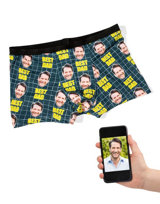 Bold Best Dad Custom Boxers