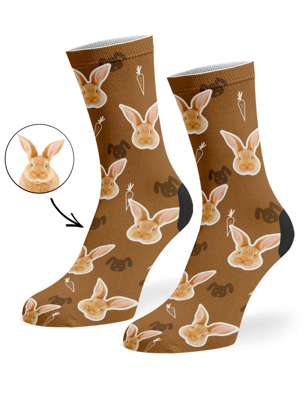 Your Rabbit on Custom Socks