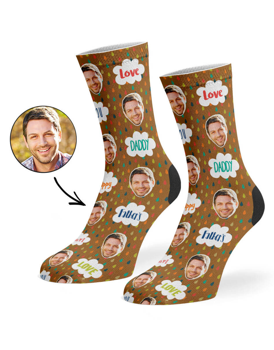 Love You Daddy Custom Socks