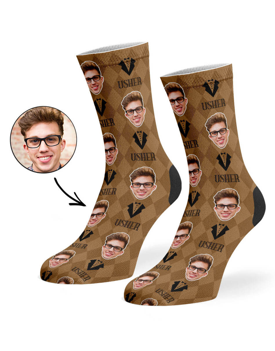 Usher Custom Socks