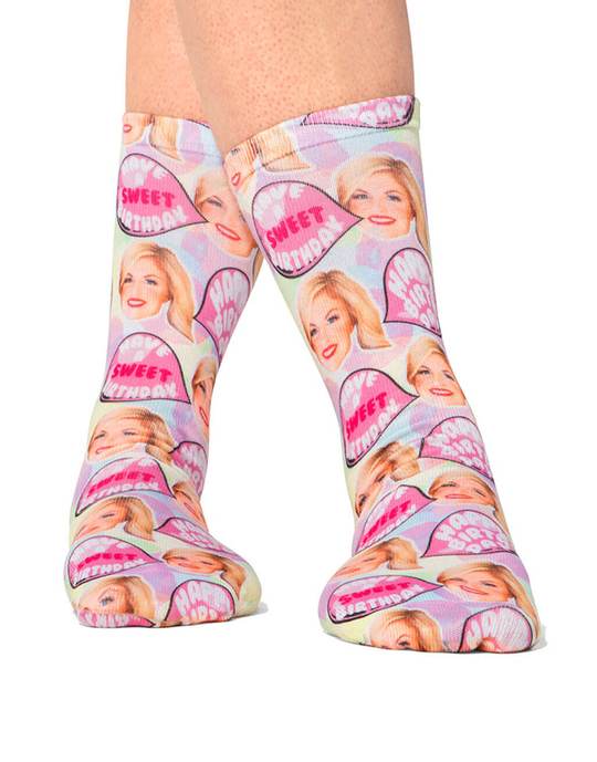 Bubble Gum Birthday Custom Socks