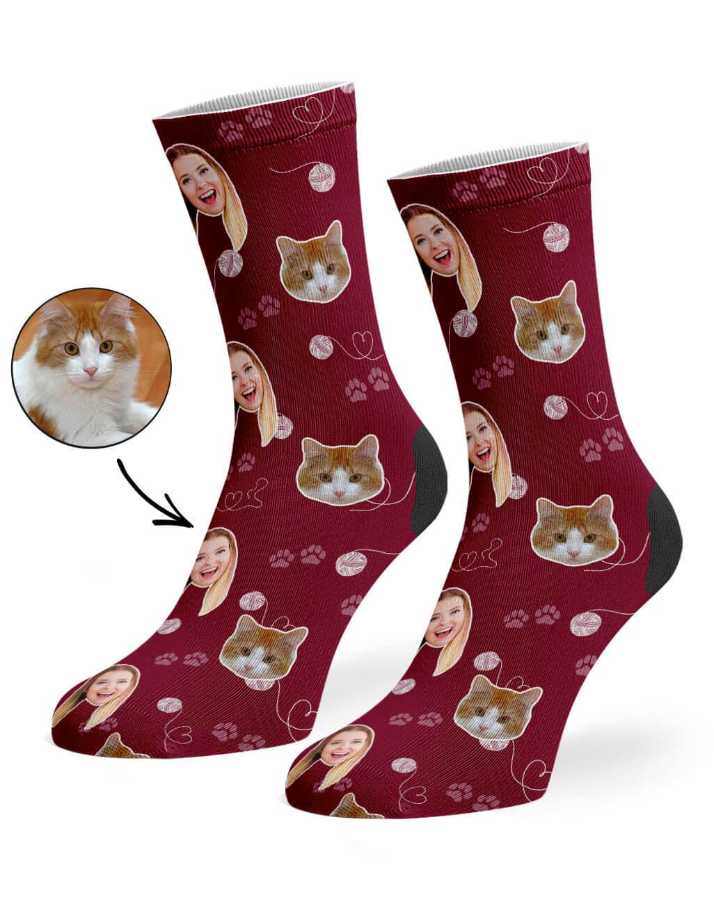 Cat & Owner Custom Socks
