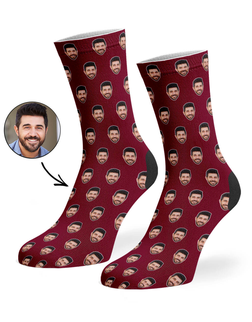 Face Pattern Custom Socks