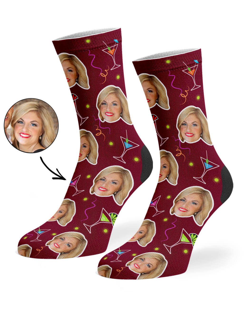 Martini Custom Socks