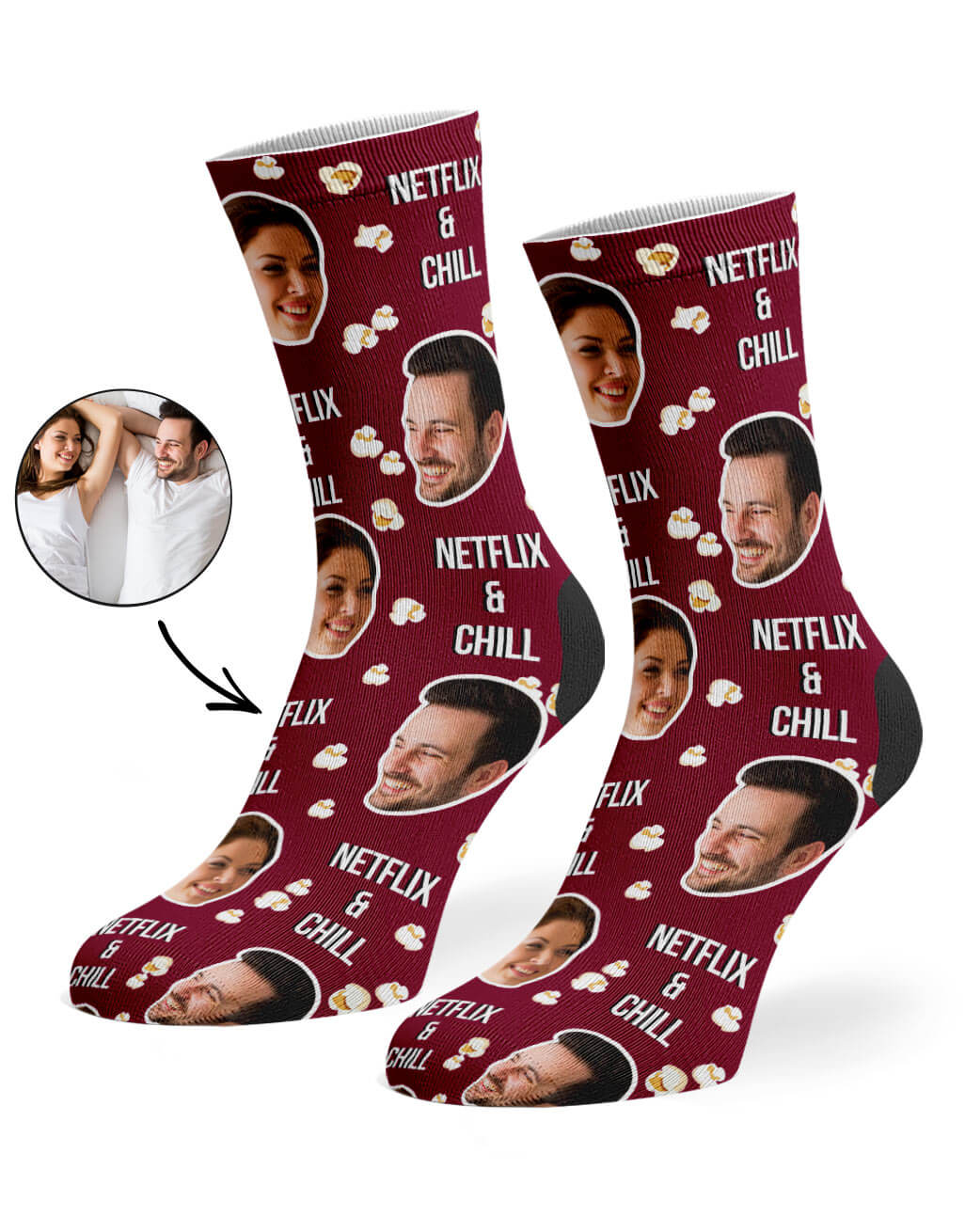 Netflix & Chill Custom Socks