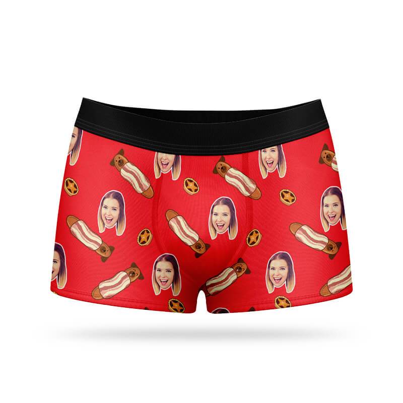 Pugs In Blankets Custom Boxers