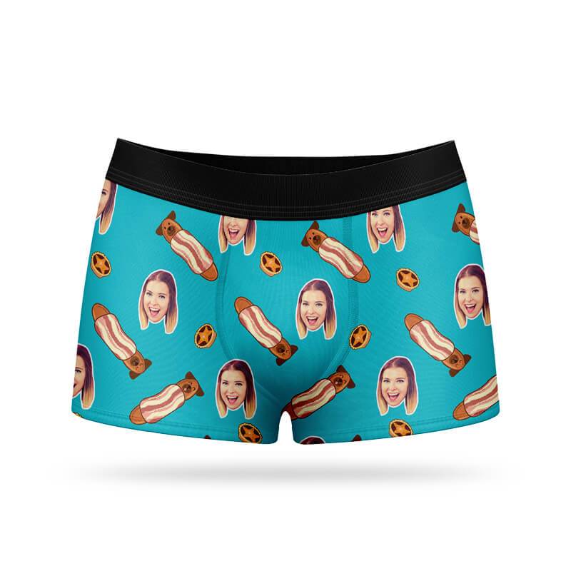 Pugs In Blankets Custom Boxers