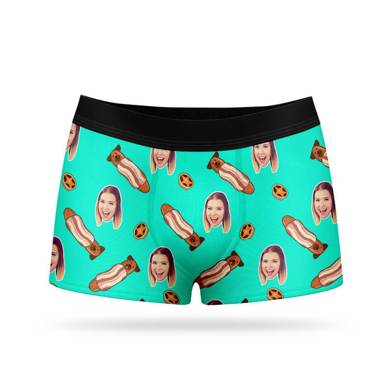 Pugs In Blankets Custom Boxers