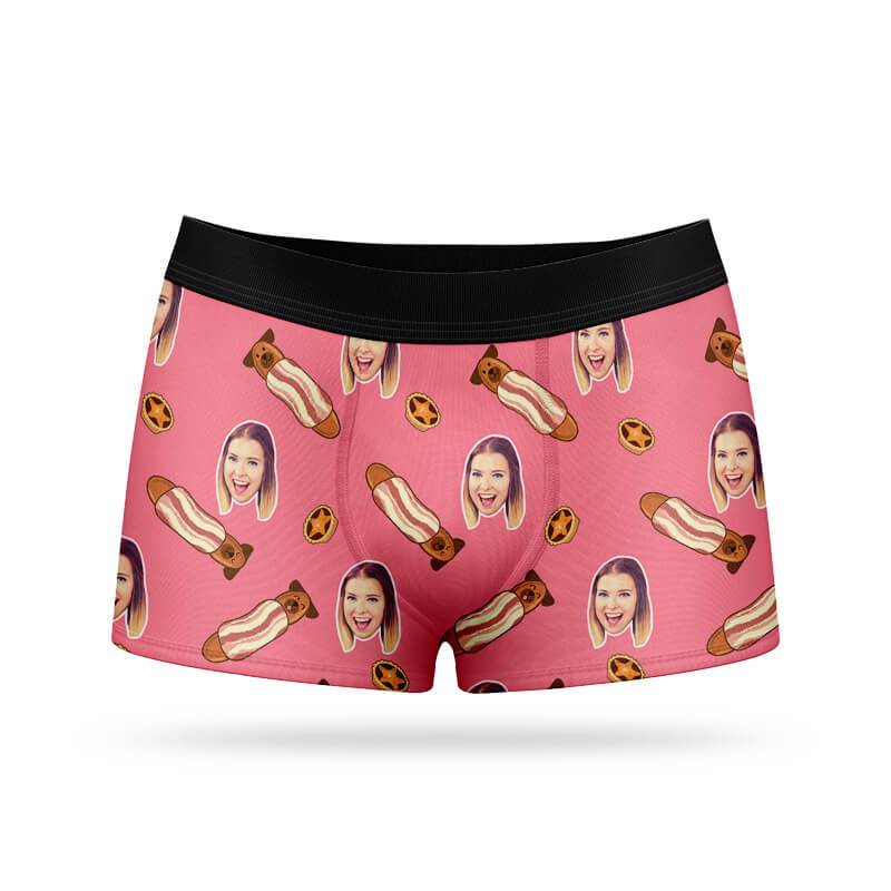 Pugs In Blankets Custom Boxers