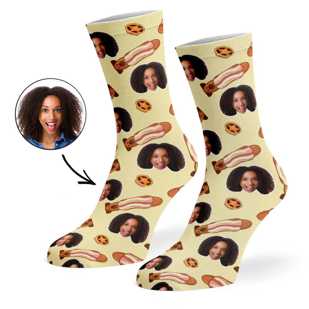 Pugs In Blankets Custom Socks