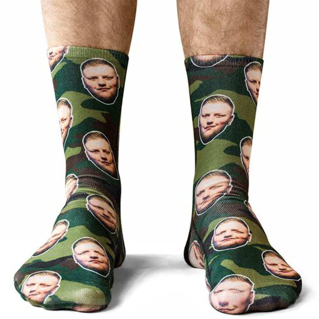 Camo Face Custom Socks