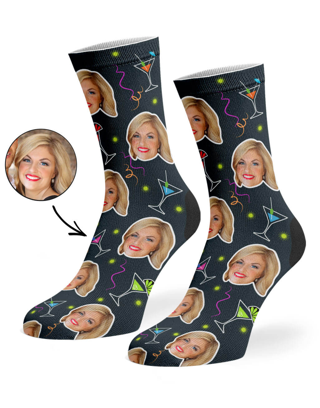 Martini Custom Socks