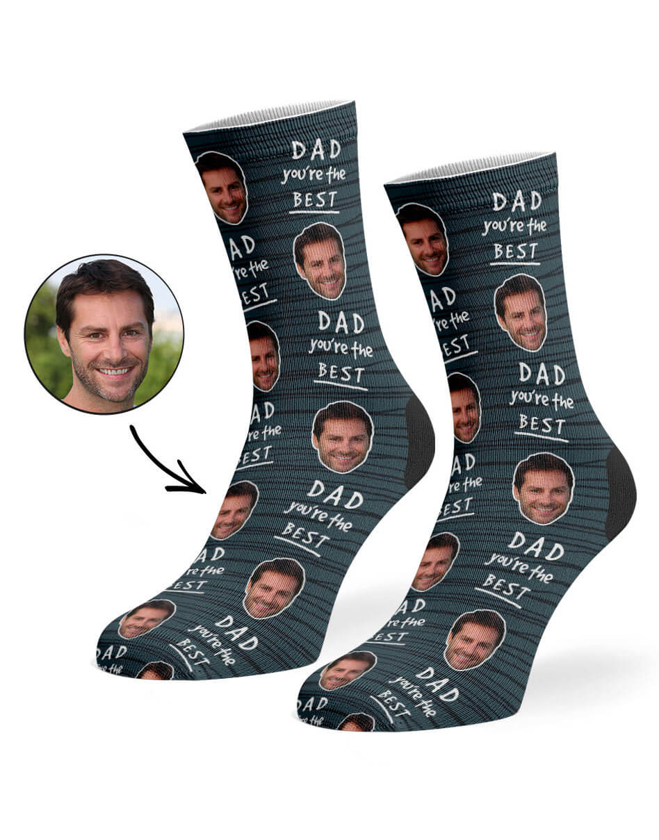 Dad You're The Best Custom Socks