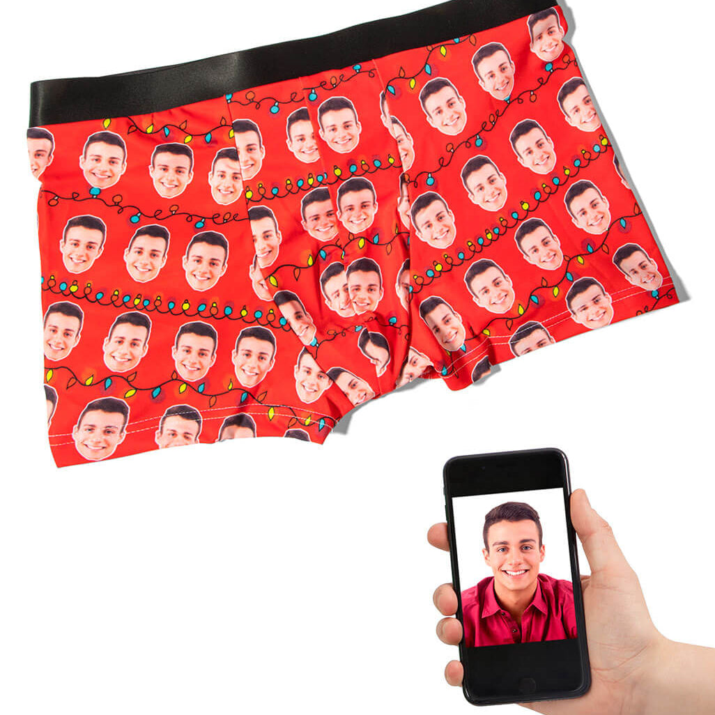 Christmas Lights Custom Boxers