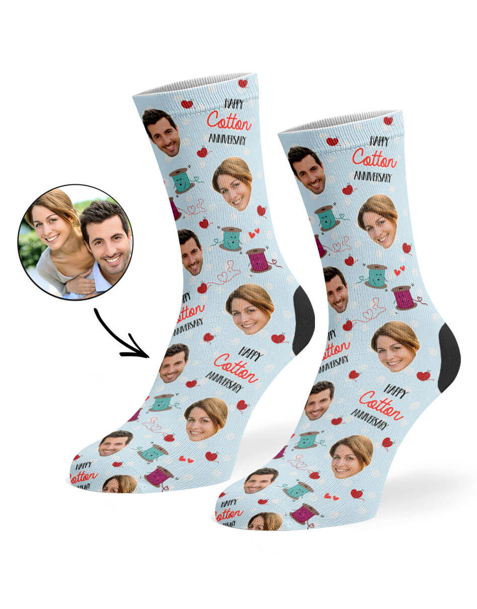 Cotton Anniversary Custom Socks