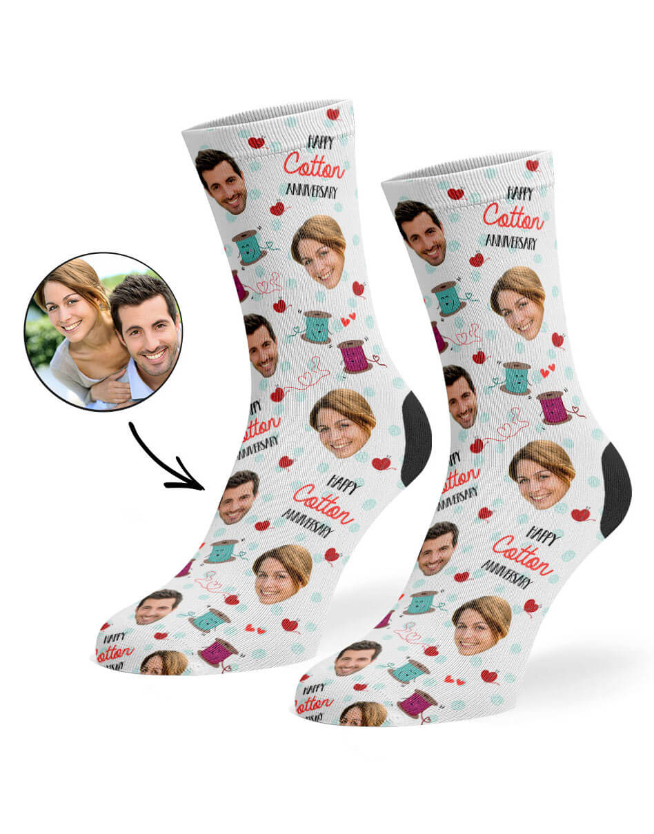 Cotton Anniversary Custom Socks