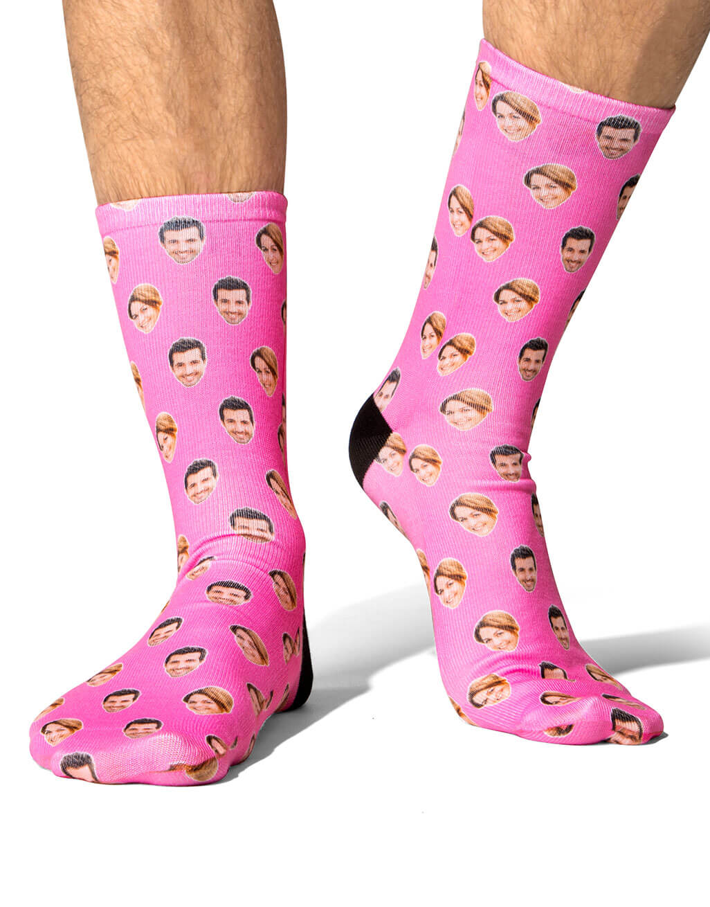 Couples Face Pattern Custom Socks