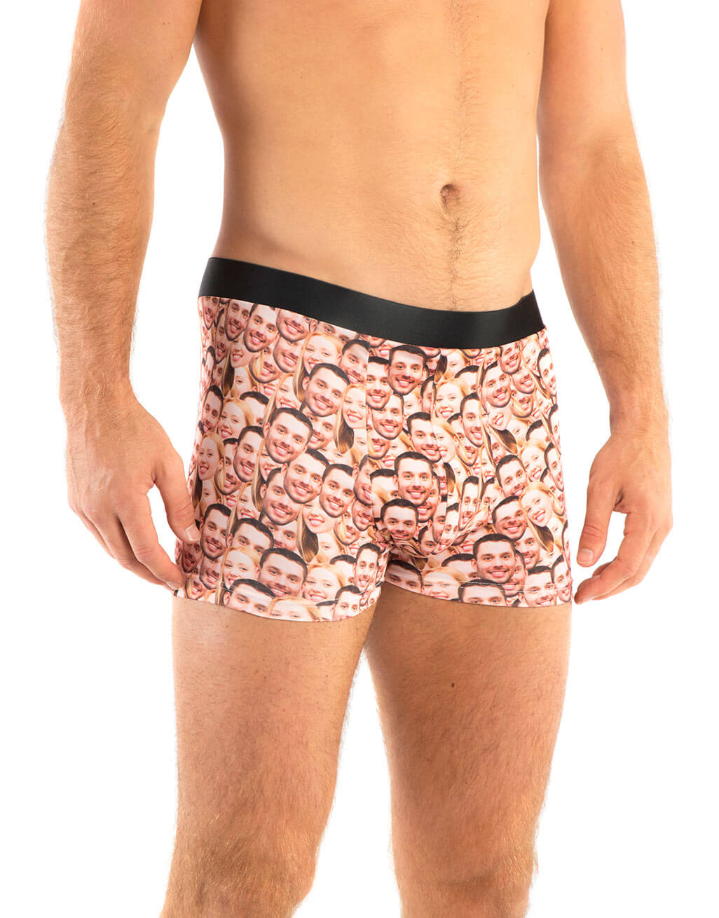 Couples Face Mash Custom Boxers
