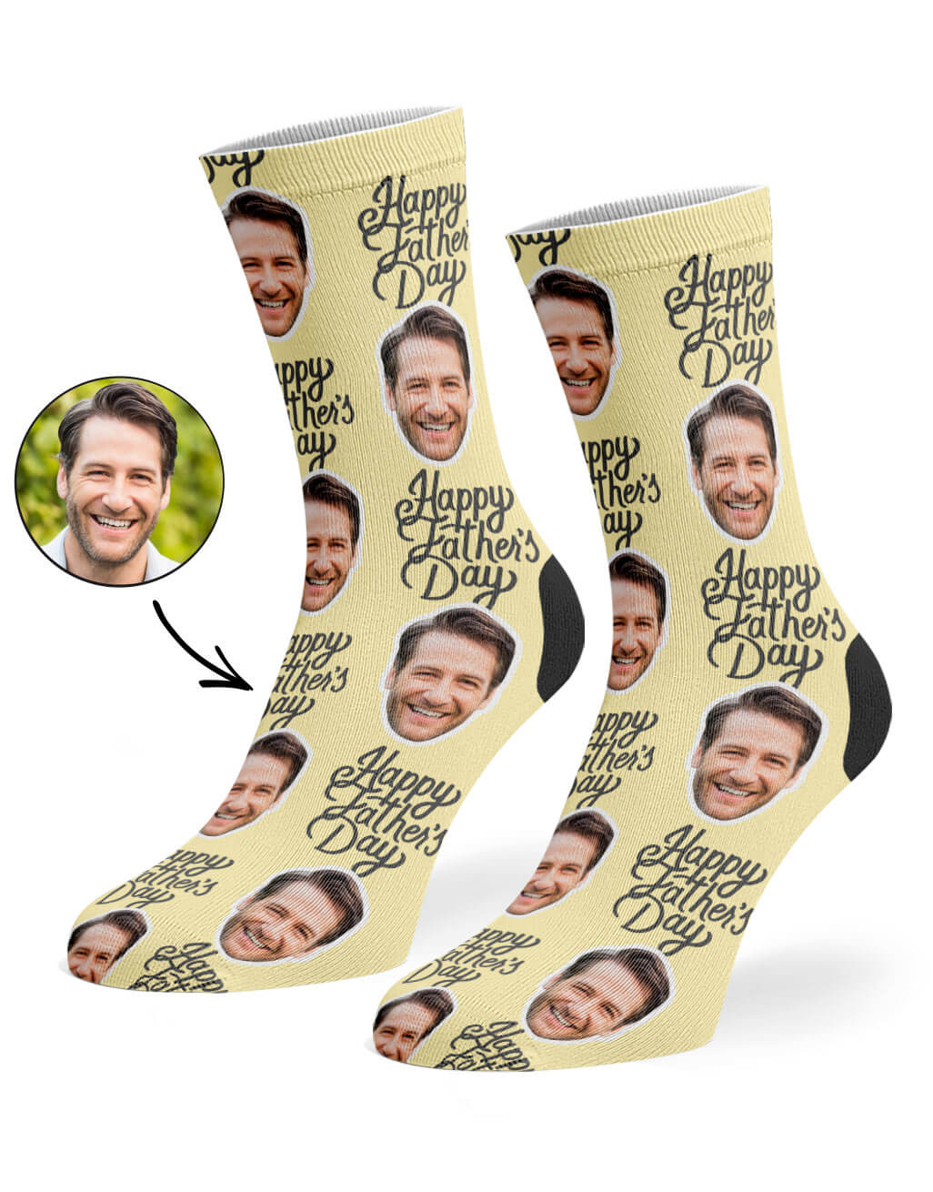 Happy Fathers Day Custom Socks