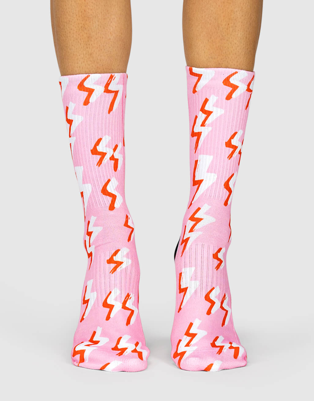 Pink Bolt Socks