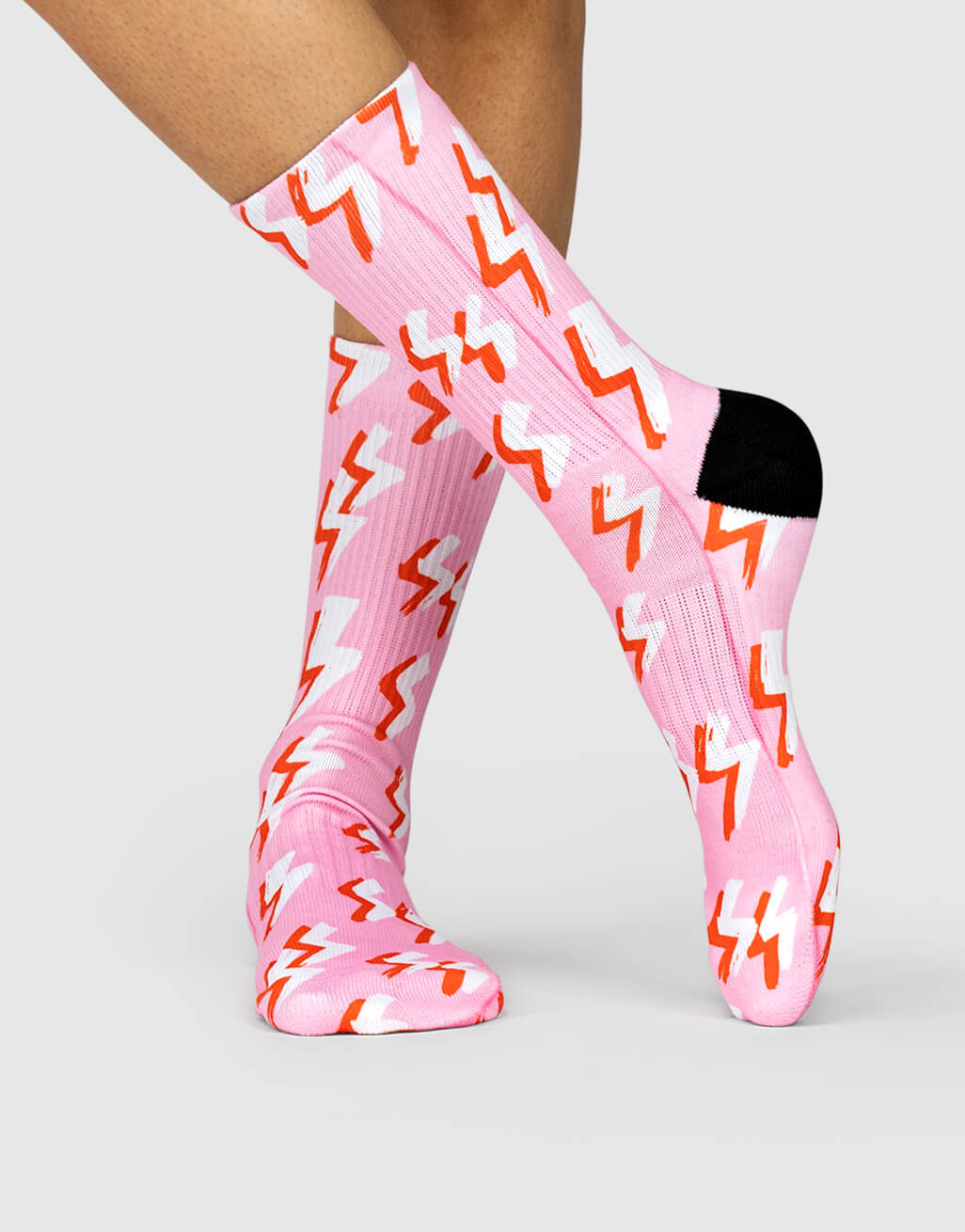 Pink Bolt Socks
