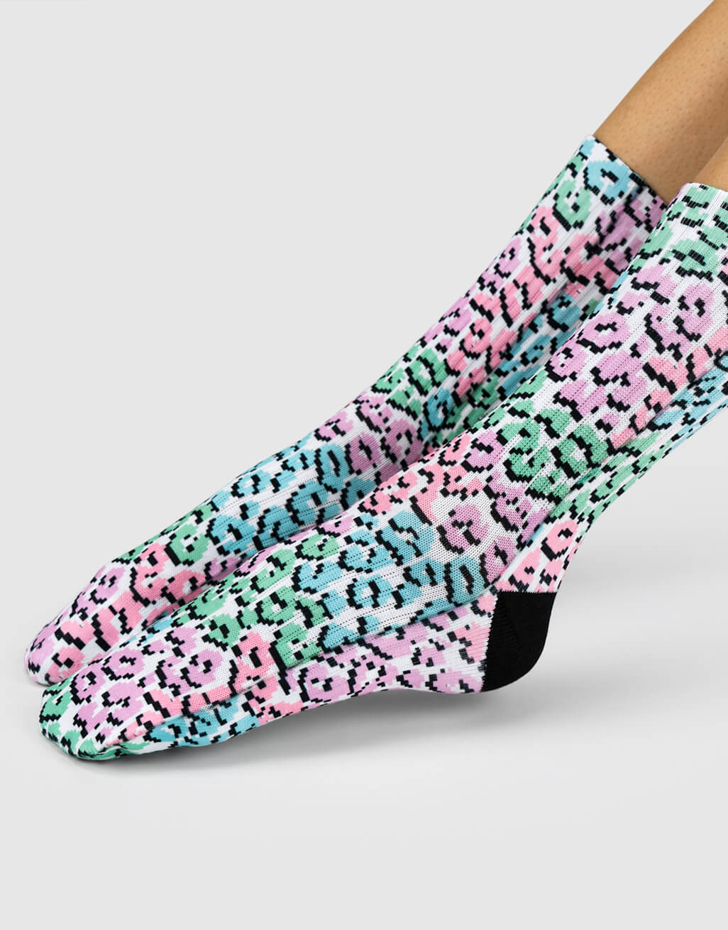 Leopard Pixel Socks