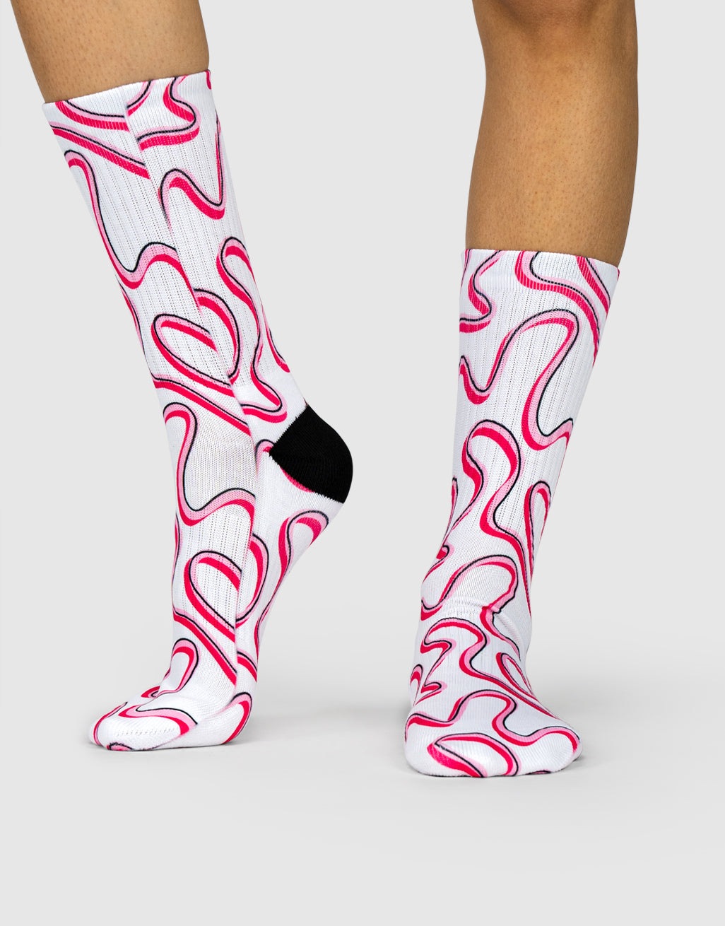 Pink Swirl Socks
