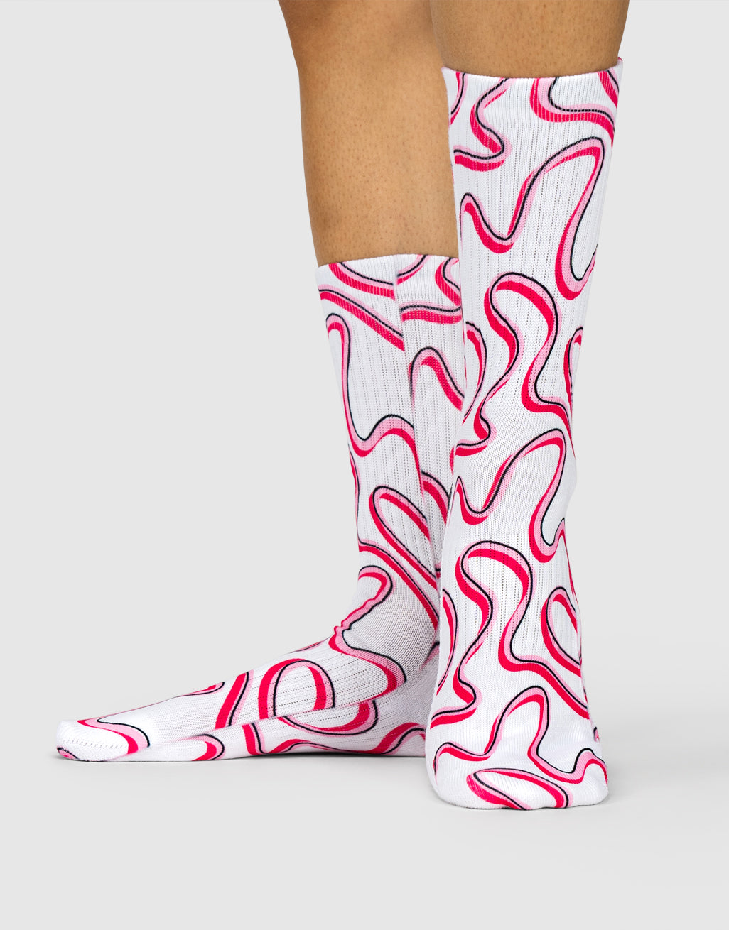 Pink Swirl Socks