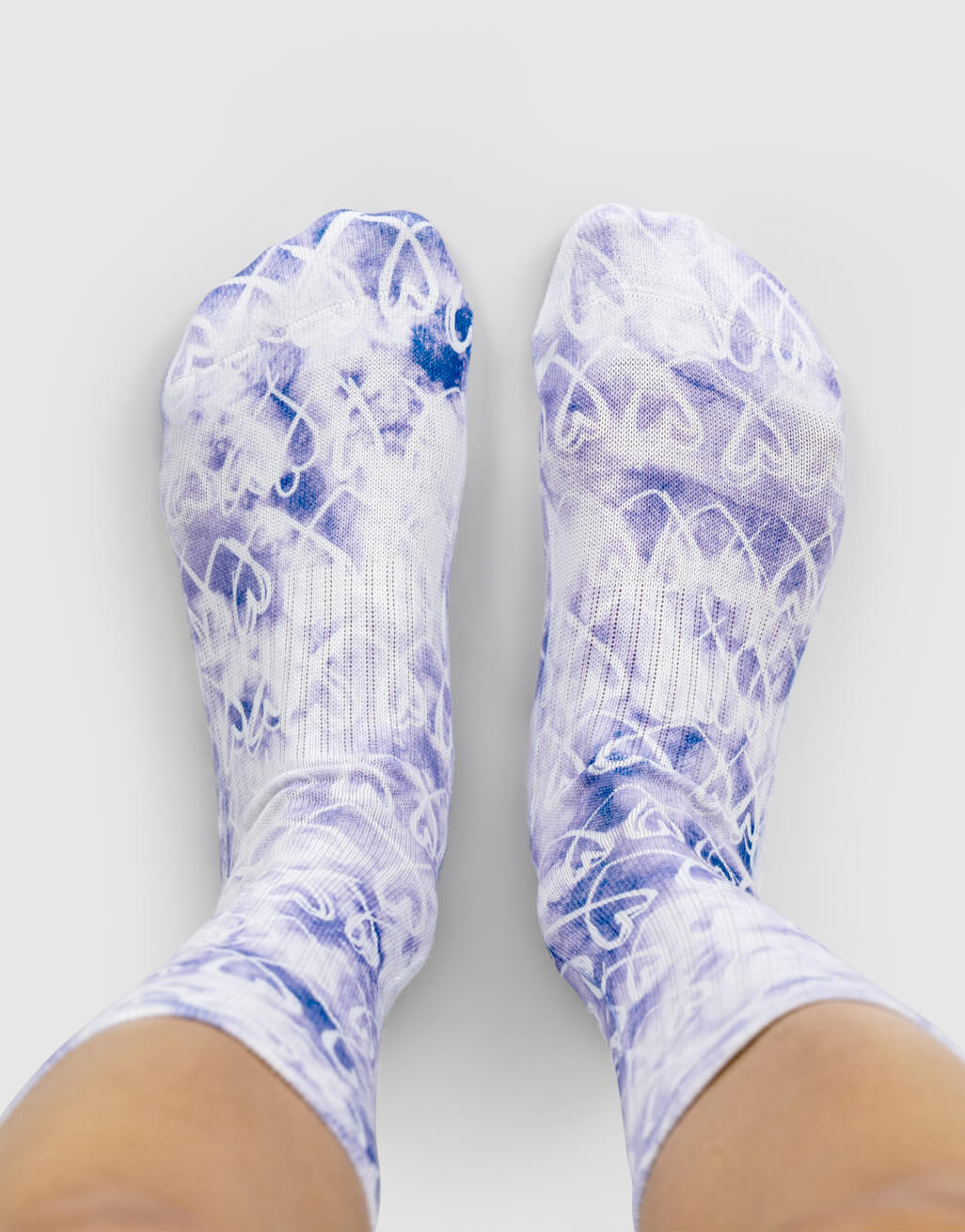 Tie Dye Heart Socks