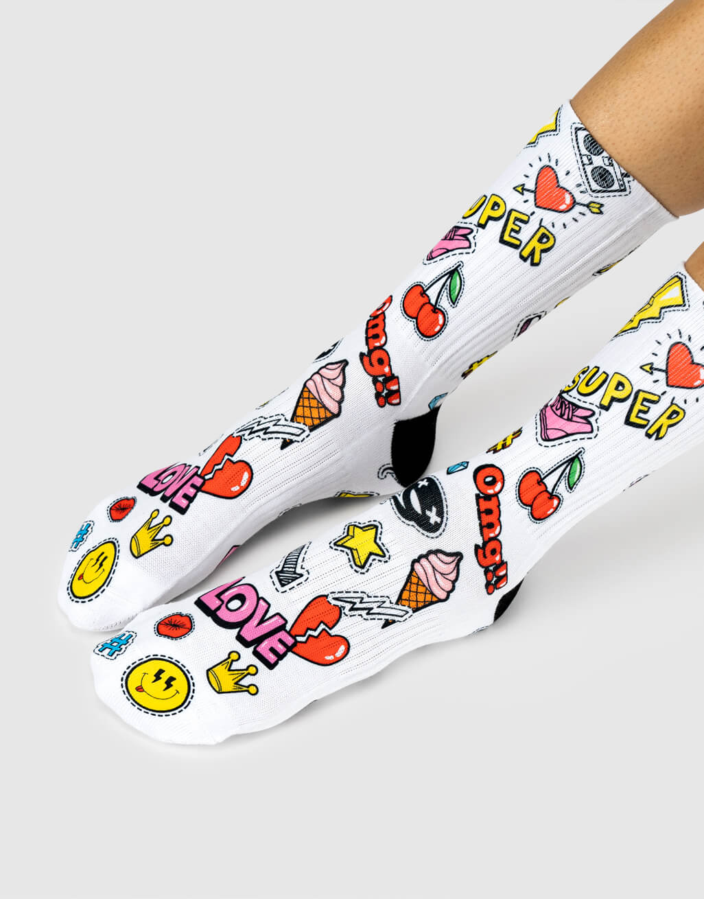 Retro Sticker Socks