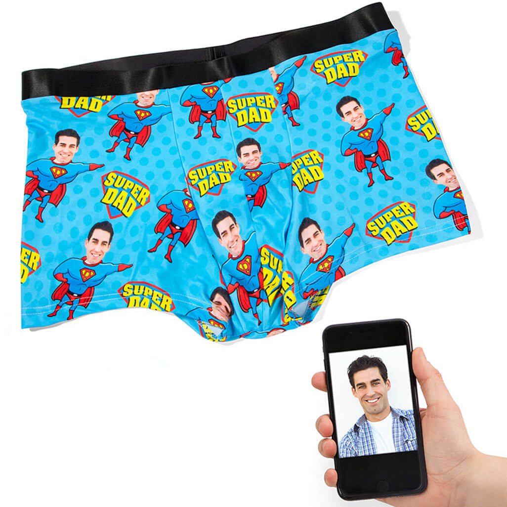 Dad Superhero Custom Boxers