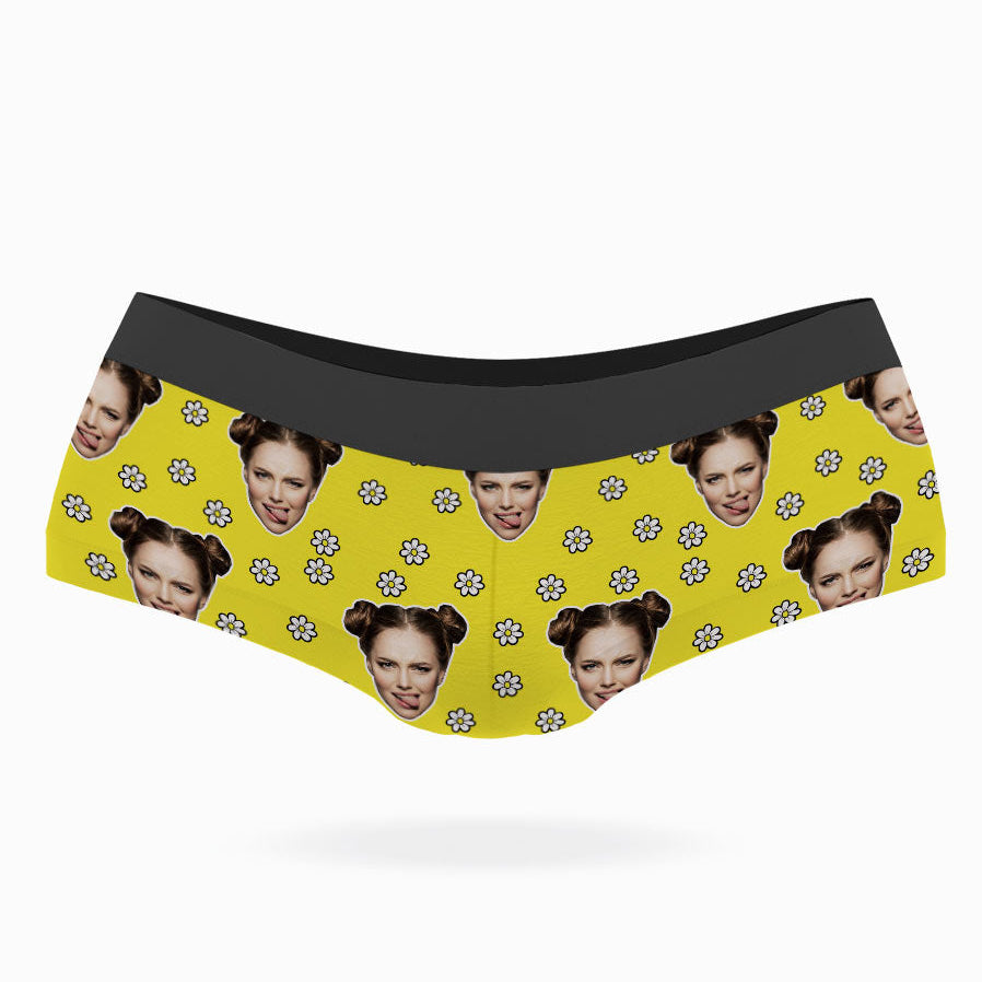 Face Daisies Custom Panties