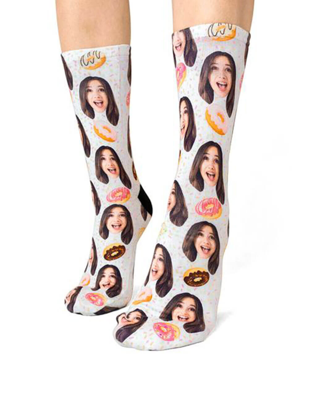 Donut Face Custom Socks