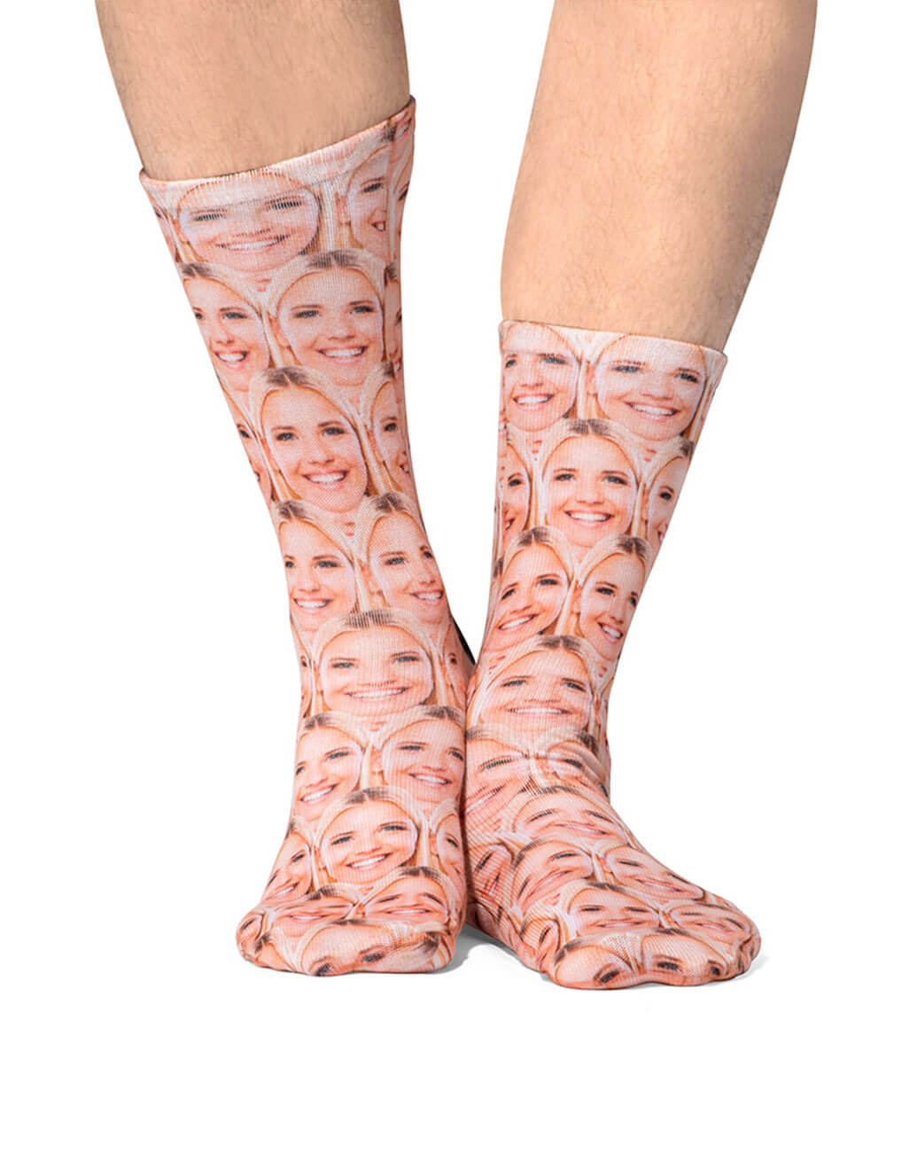 face socks with multiple photos