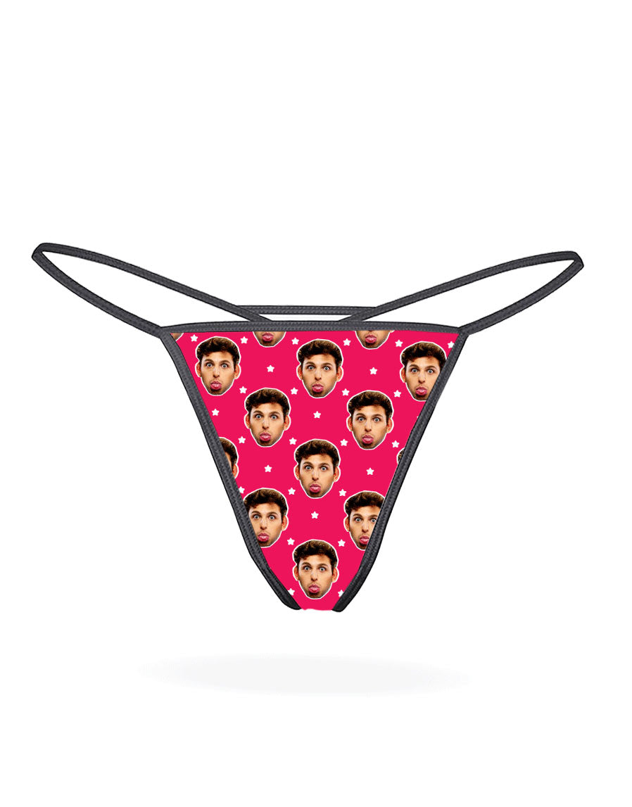 Face Stars Custom Thong