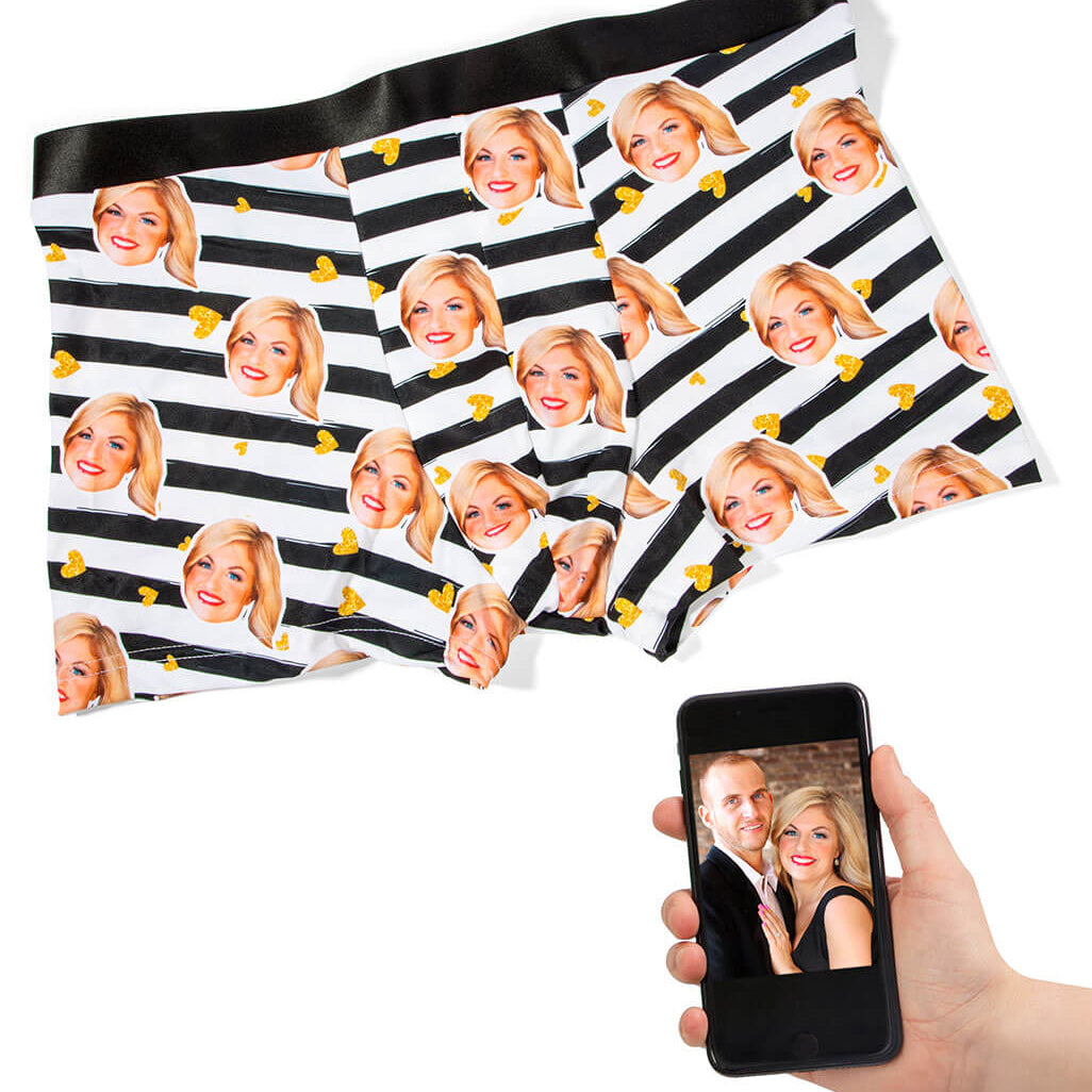 Face Stripes Custom Boxers