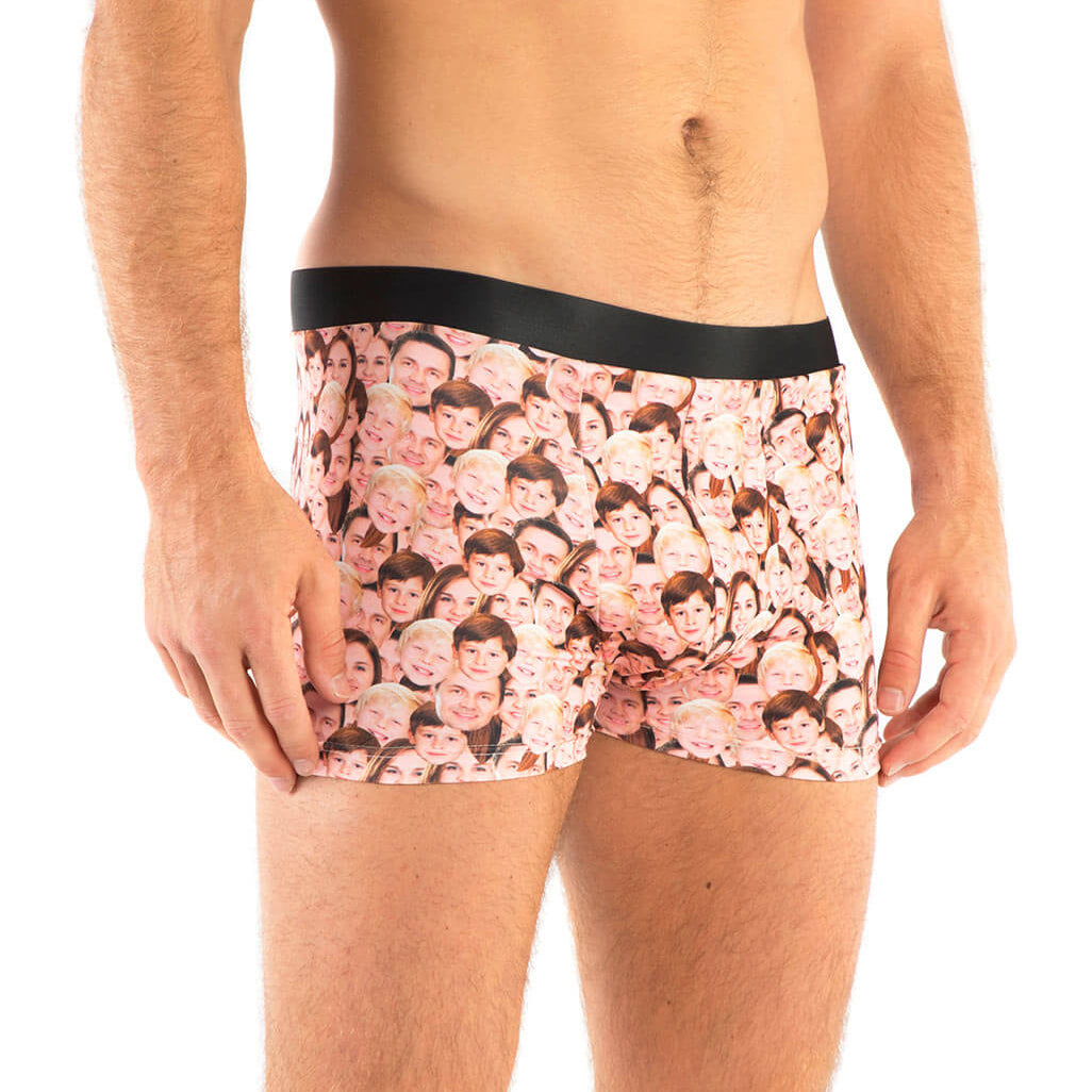 Family Face Mash Custom Boxers
