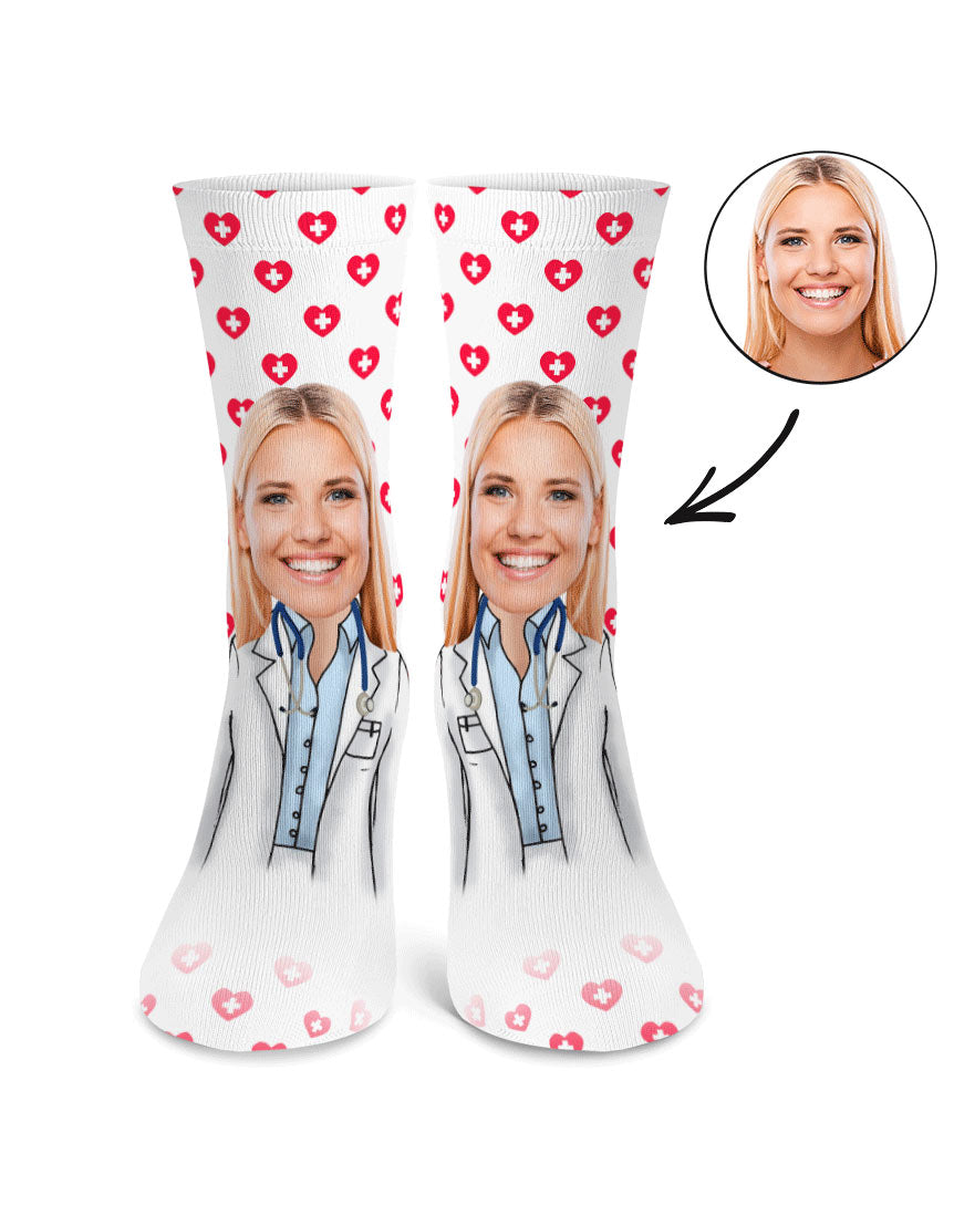 Female Doctor Me Custom Socks