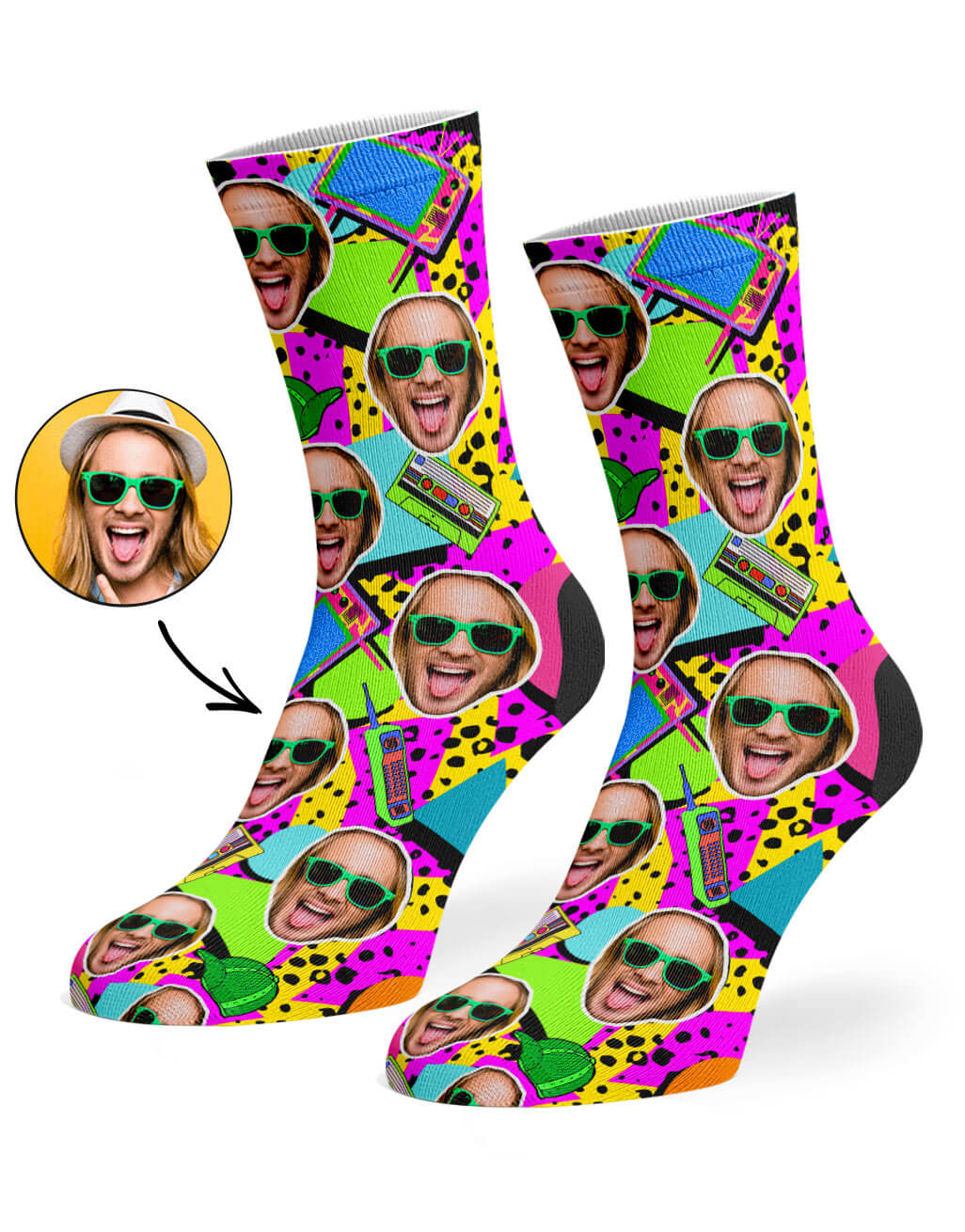 Fresh Prince Face Custom Socks