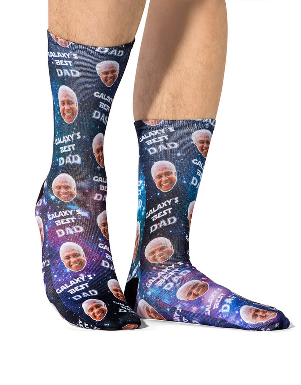 Galaxy's Best Dad Custom Socks