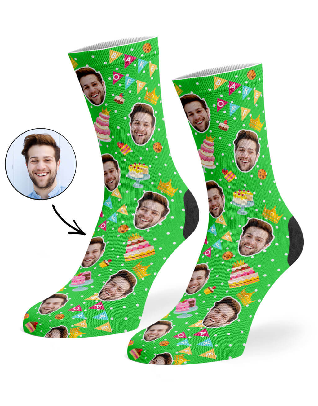 Bake Off King Custom Socks