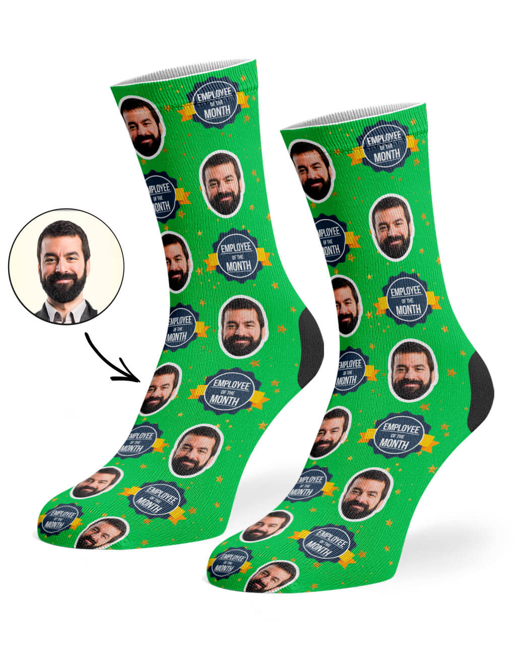 Employee Of The Month Custom Socks