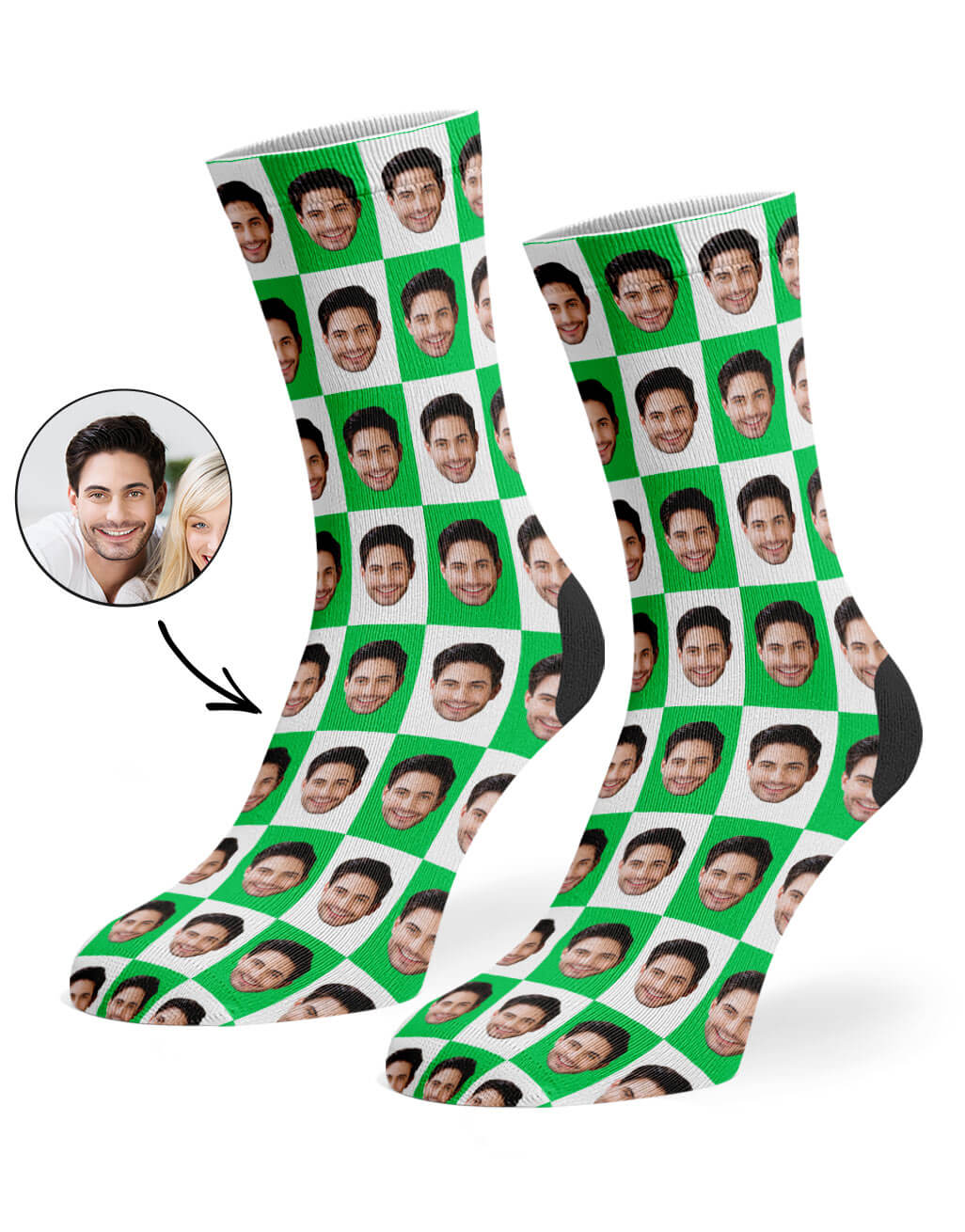 Poser Face Custom Socks